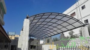 مظلات نصف دائرة للمداخل