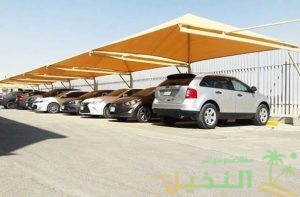 مظلات مواقف سيارات